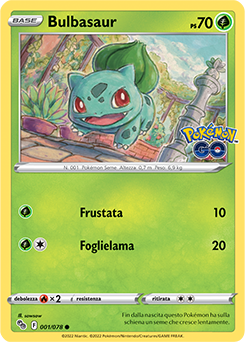 Bulbasaur 001/78 Reverse NM (ITA)