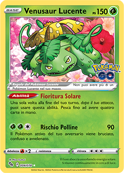 Venusaur Lucente 004/78 NM (ITA)