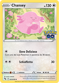 Chansey 051/78 Reverse NM (ITA)