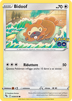 Bidoof 059/78 Reverse NM (ITA)