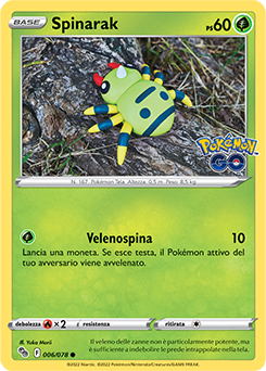 Spinarak 006/78 Reverse NM (ITA)