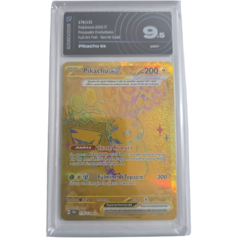 Pikachu ex 179/131 Evoluzioni Prismatiche - AiGrading 9,5 (ITA)
