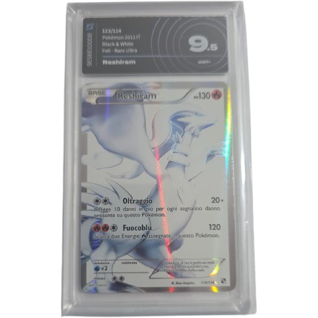 Reshiram 113/114 Nero e Bianco - AiGrading 9,5 (ITA)