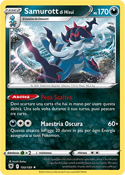Samurott di Hisui 100/189 Holo NM (ITA)