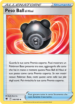 Peso Ball di Hisui 146/189 Reverse NM (ITA)