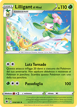 Lilligant di Hisui 016/189 Holo NM (ITA)