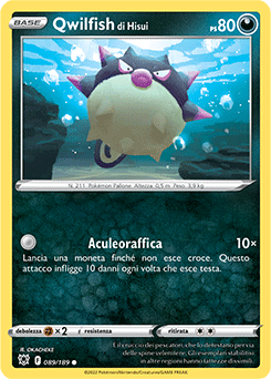 Qwilfish di Hisui 089/189 NM (ITA)