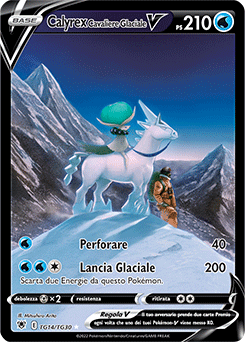 Calyrex Cavaliere Glaciale-V TG14/TG30 NM (ITA)
