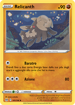 Relicanth 101/196 Reverse NM (ITA)