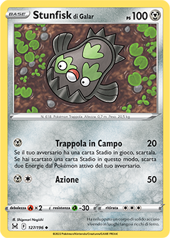 Stunfisk di Galar 127/196 NM (ITA)