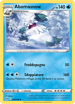 Abomasnow 043/196 NM (ITA)
