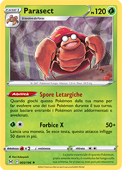Parasect 005/196 Reverse NM (ITA)