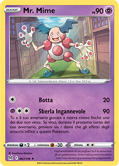 Mr. Mime 067/196 Reverse NM (ITA)
