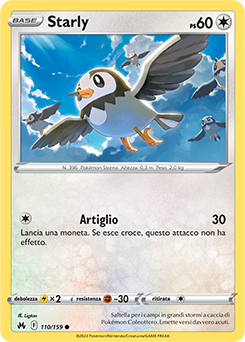 Starly 110/159 Reverse NM (ITA)
