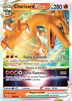 Charizard-V ASTRO 019/159 NM (ITA)