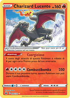 Charizard Lucente 020/159 NM (ITA)