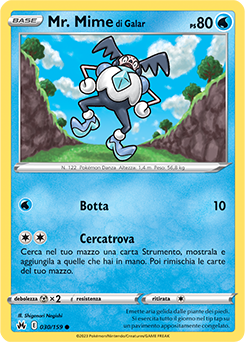 Mr. Mime di Galar 030/159 Reverse NM (ITA)