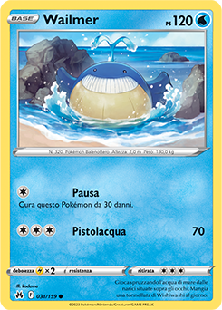 Wailmer 031/159 NM (ITA)
