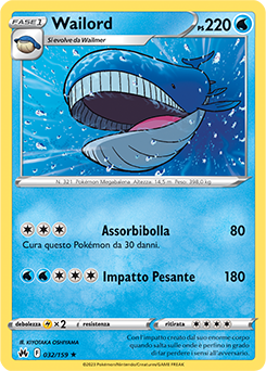 Wailord 032/159 NM (ITA)