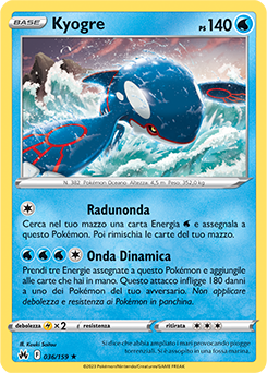 Kyogre 036/159 NM (ITA)