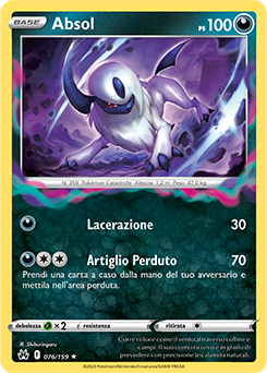 Absol 076/159 Reverse NM (ITA)
