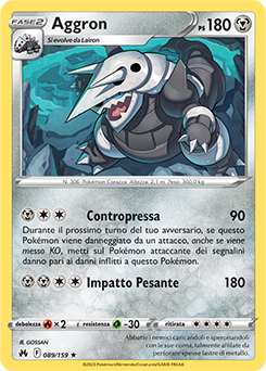 Aggron 089/159 Reverse NM (ITA)