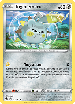 Togedemaru 127/195 Reverse NM (ITA)