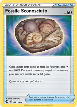 Fossile Sconosciuto 165/195 NM (ITA)