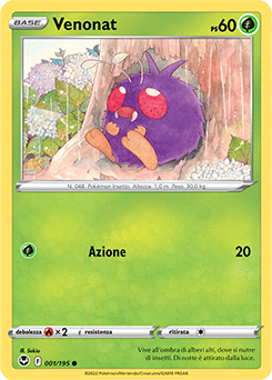 Venonat 001/195 Reverse NM (ITA)
