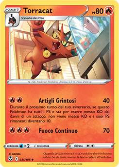 Torracat 031/195 Reverse NM (ITA)