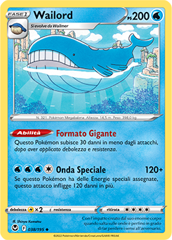 Wailord 038/195 NM (ITA)