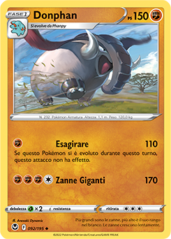 Donphan 092/195 Reverse NM (ITA)