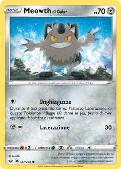 Meowth di Galar 127/202 NM (ITA)