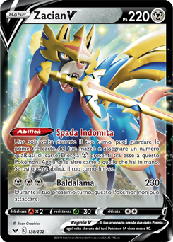 Zacian-V 138/202 NM (ITA)