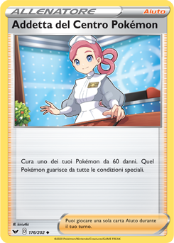 Addetta del Centro Pokémon 176/202 NM (ITA)