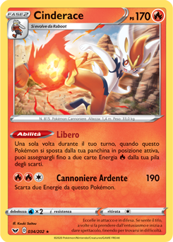 Cinderace 034/202 NM (ITA)