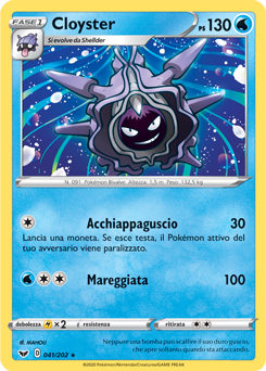 Cloyster 041/202 Reverse NM (ITA)