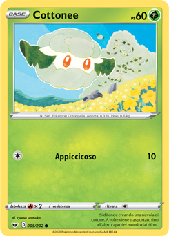 Cottonee 005/202 Reverse NM (ITA)