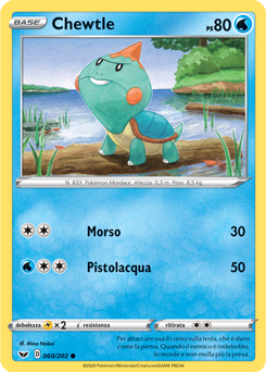 Chewtle 060/202 Reverse NM (ITA)