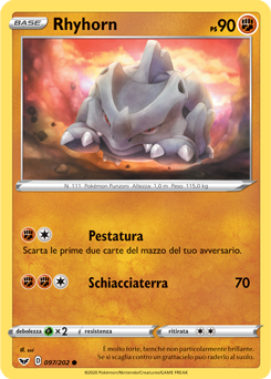 Rhyhorn 097/202 NM (ITA)