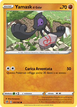 Yamask di Galar 101/192 Reverse NM (ITA)