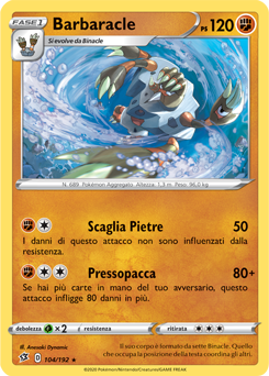 Barbaracle 104/192 Reverse NM (ITA)