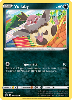 Vullaby 119/192 Reverse NM (ITA)