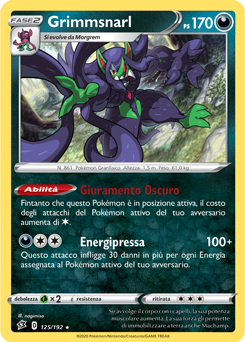Grimmsnarl 125/192 NM (ITA)
