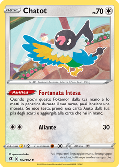Chatot 142/192 Reverse NM (ITA)