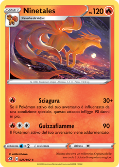 Ninetales 025/192 Reverse NM (ITA)