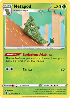 Metapod 002/192 Reverse NM (ITA)