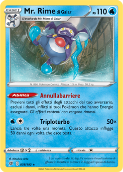 Mr. Rime di Galar 038/192 Reverse NM (ITA)