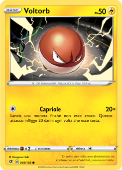 Voltorb 056/192 Reverse NM (ITA)