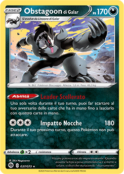 Obstagoon di Galar 037/073 NM (ITA)